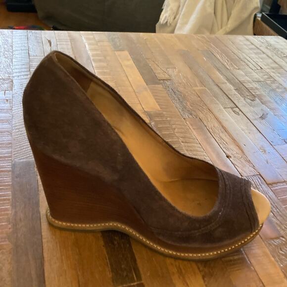 Michael Kors Brown Suede Wedge, early-mid 2000s 6.5 - Picture 2 of 8